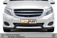 Frontbügel für Mercedes V-Klasse W447 2014-2019 SCHWARZ 70mm breit Edelstahl Gutachten