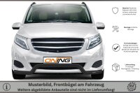 Frontbügel für Mercedes V-Klasse W447 2014-2019 SCHWARZ 70mm breit Edelstahl Gutachten