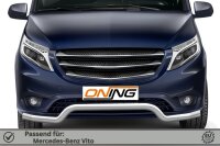 Frontbügel für Mercedes Vito W447 2014-2024 70mm breit Frontschutzbügel Gutachten
