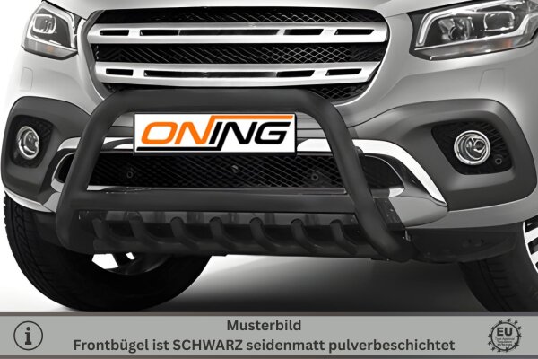 Frontbügel mit Unterbodenschutz für Mercedes X-Klasse W470 SCHWARZ 70mm Gutachten
