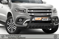 Frontbügel mit Unterbodenschutz für Mercedes X-Klasse W470 SCHWARZ 70mm Gutachten