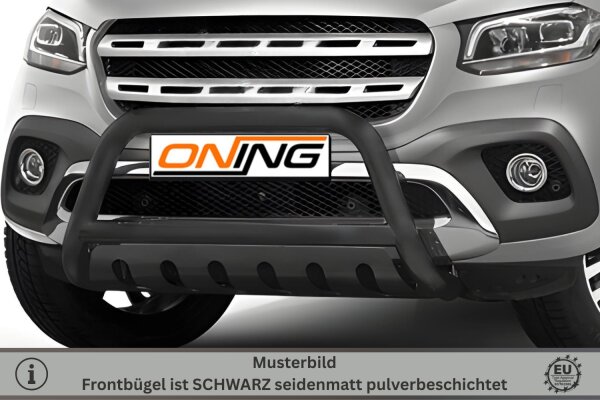 Frontbügel mit Unterfahrschutz für Mercedes X-Klasse W470 SCHWARZ 70mm Gutachten