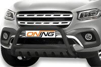 Frontbügel mit Unterfahrschutz für Mercedes X-Klasse W470 SCHWARZ 70mm Gutachten