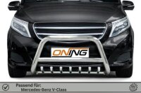Frontbügel mit Unterbodenschutz für Mercedes V-Klasse W447 2014-2019 70mm Gutachten