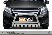 Frontbügel mit Unterfahrschutz für Mercedes V-Klasse W447 2014-2019 70mm Gutachten