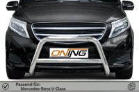 Frontbügel mit Querstreben für Mercedes V-Klasse W447 2014-2019 70mm Edelstahl Gutachten