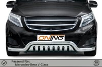 Frontbügel mit Unterfahrschutz für Mercedes V-Klasse W447 2014-2019 70mm breit Gutachten