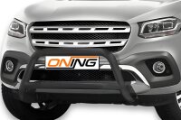 Frontbügel mit Querstreben für Mercedes X-Klasse W470 SCHWARZ 70mm Gutachten