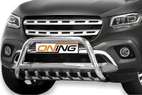 Frontbügel mit Unterbodenschutz für Mercedes X-Klasse W470 70mm Edelstahl Gutachten