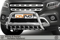 Frontbügel mit Unterbodenschutz für Mercedes X-Klasse W470 70mm Edelstahl Gutachten