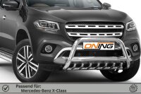 Frontbügel mit Unterbodenschutz für Mercedes X-Klasse W470 70mm Edelstahl Gutachten