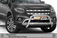Frontbügel mit Querstreben für Mercedes X-Klasse W470 70mm Frontschutzbügel Gutachten