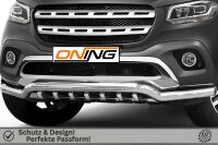 Frontbügel mit Unterbodenschutz für Mercedes X-Klasse W470 70mm breit Gutachten