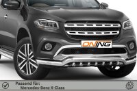 Frontbügel mit Unterbodenschutz für Mercedes X-Klasse W470 70mm breit Gutachten