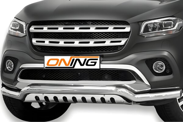 Frontbügel mit Unterfahrschutz für Mercedes X-Klasse W470 70mm breit Gutachten