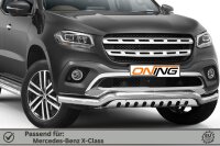 Frontbügel mit Unterfahrschutz für Mercedes X-Klasse W470 70mm breit Gutachten