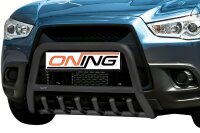 Frontbügel mit Unterbodenschutz für Mitsubishi ASX 2010-2013 SCHWARZ 60mm Gutachten