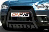 Frontbügel mit Unterfahrschutz für Mitsubishi ASX 2010-2013 SCHWARZ 60mm Gutachten