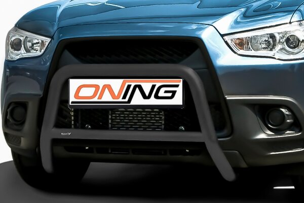 Frontbügel mit Querstreben für Mitsubishi ASX 2010-2013 SCHWARZ 60mm Edelstahl Gutachten