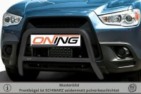 Frontbügel mit Querstreben für Mitsubishi ASX 2010-2013 SCHWARZ 60mm Edelstahl Gutachten