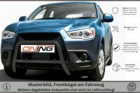 Frontbügel mit Querstreben für Mitsubishi ASX 2010-2013 SCHWARZ 60mm Edelstahl Gutachten