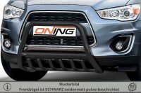 Frontbügel mit Unterbodenschutz für Mitsubishi ASX 2013-2017 SCHWARZ 60mm Gutachten