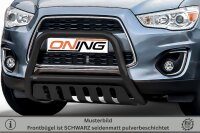 Frontbügel mit Unterfahrschutz für Mitsubishi ASX 2013-2017 SCHWARZ 60mm Gutachten