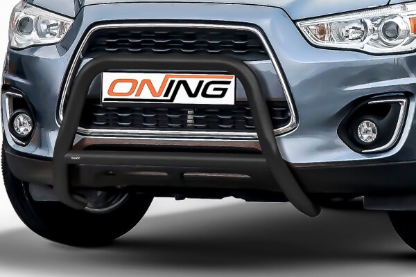 Frontbügel mit Querstreben für Mitsubishi ASX 2013-2017 SCHWARZ 60mm Gutachten