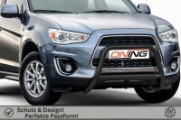 Frontbügel mit Querstreben für Mitsubishi ASX 2013-2017 SCHWARZ 60mm Gutachten
