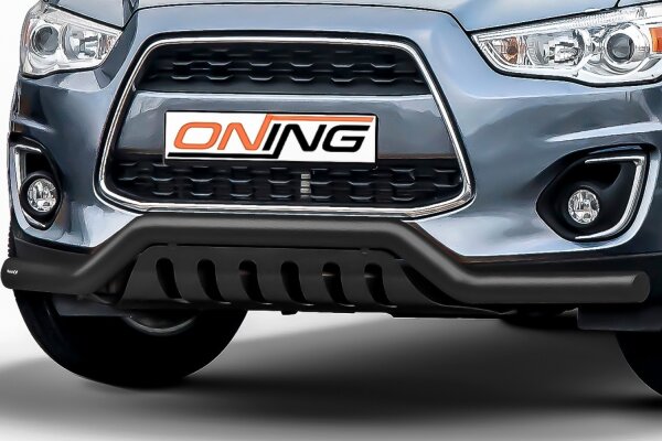 Frontbügel mit Unterfahrschutz für Mitsubishi ASX 2013-2017 SCHWARZ 70mm breit