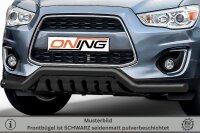 Frontbügel mit Unterfahrschutz für Mitsubishi ASX 2013-2017 SCHWARZ 70mm breit