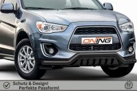Frontbügel mit Unterfahrschutz für Mitsubishi ASX 2013-2017 SCHWARZ 70mm breit