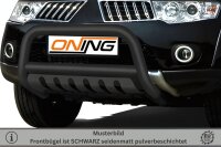 Frontbügel mit Unterfahrschutz für Mitsubishi L200 2006-2009 SCHWARZ 70mm Gutachten