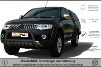 Frontbügel mit Unterfahrschutz für Mitsubishi L200 2006-2009 SCHWARZ 70mm Gutachten