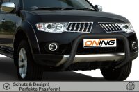 Frontbügel für Mitsubishi L200 2006-2009 SCHWARZ 70mm Frontschutzbügel