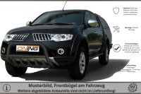 Frontbügel mit Unterbodenschutz für Mitsubishi L200 2009-2015 SCHWARZ 70mm Gutachten