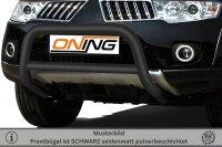 Frontbügel mit Querstreben für Mitsubishi L200 2009-2015 SCHWARZ 70mm Gutachten