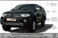 Frontbügel mit Querstreben für Mitsubishi L200 2009-2015 SCHWARZ 70mm Gutachten