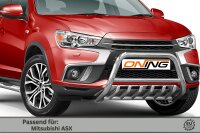 Frontbügel mit Unterbodenschutz für Mitsubishi ASX 2017-2019 60mm Edelstahl Gutachten