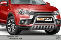Frontbügel mit Unterfahrschutz für Mitsubishi ASX 2017-2019 60mm Gutachten