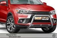 Frontbügel für Mitsubishi ASX 2017-2019 60mm Frontschutzbügel Edelstahl Gutachten