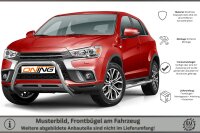 Frontbügel für Mitsubishi ASX 2017-2019 60mm Frontschutzbügel Edelstahl Gutachten