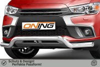 Frontbügel für Mitsubishi ASX 2017-2019 70mm breit Frontschutzbügel Bullbal Gutachten