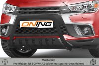 Frontbügel mit Unterfahrschutz für Mitsubishi ASX 2017-2019 SCHWARZ 60mm Gutachten