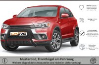 Frontbügel mit Unterfahrschutz für Mitsubishi ASX 2017-2019 SCHWARZ 60mm Gutachten