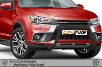 Frontbügel für Mitsubishi ASX 2017-2019 SCHWARZ 60mm Frontschutzbügel Gutachten