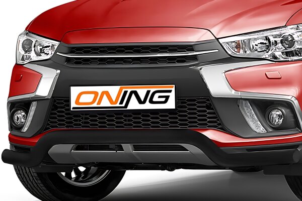 Frontbügel für Mitsubishi ASX 2017-2019 SCHWARZ 70mm breit Frontschutzbügel