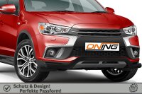 Frontbügel für Mitsubishi ASX 2017-2019 SCHWARZ 70mm breit Frontschutzbügel