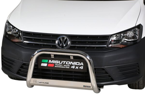 Frontbügel Edelstahl für VW Caddy 2015-2020 63mm mit Gutachten Frontschutzbügel
