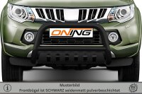 Frontbügel Unterfahrschutz für Mitsubishi L200 KJOT 2015-2019 SCHWARZ 70mm